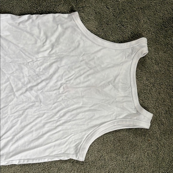 AC/DC White and Pink Tank Top with Lightning Bolts - Picture 8 of 13